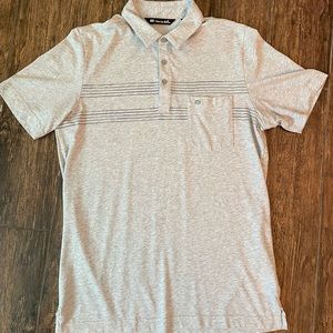 Travis Mathew medium polo grey and purple